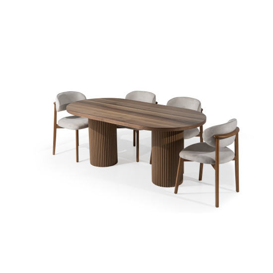 Nevada Ceviz Masa (90x190) - Diassihome  Online Mobilya Mağazası